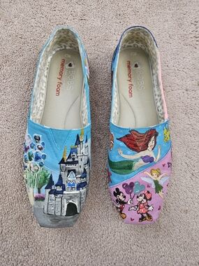 Disney Hand-Painted Shoes